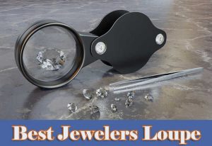 jewelers loupe and diamond