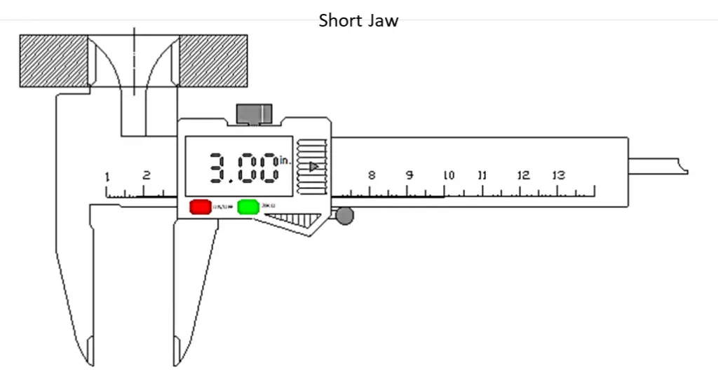 Caliper Calibration for Inside Measurement: One Point to Check for Short Jaws