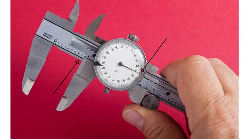 How to read dial caliper in inches example 1