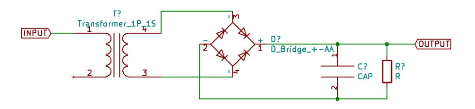 unregulated power supply circuit