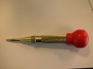 The look of an automatic center punch